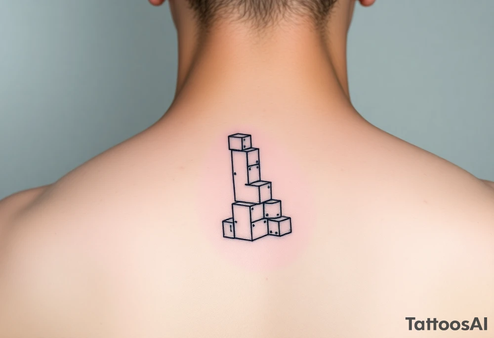 luca with building blocks tattoo idea