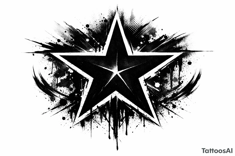 blackstar symbol tattoo tattoo idea
