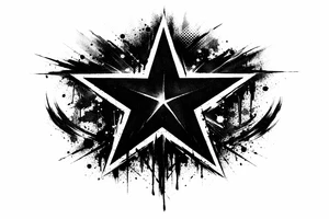 blackstar symbol tattoo tattoo idea