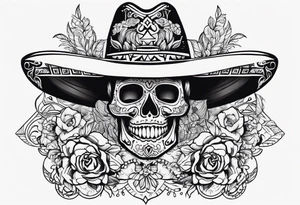gangsta mexican style tattoo for chest tattoo idea