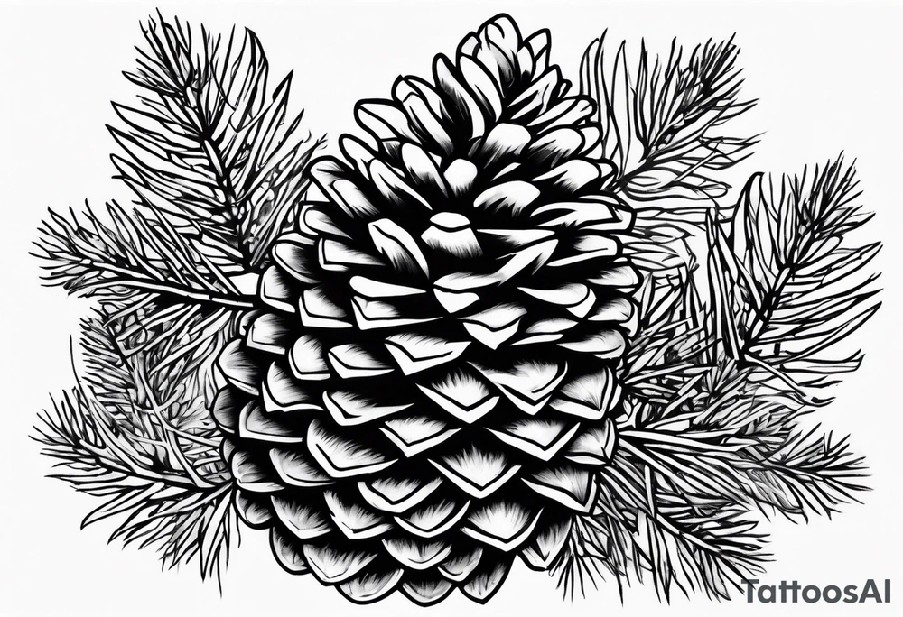 Waylon 9/15/23 pinecones and trees tattoo idea