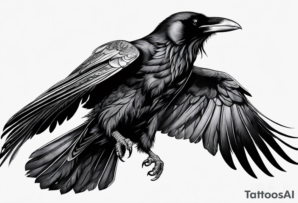 raven  fighting a felix tattoo idea