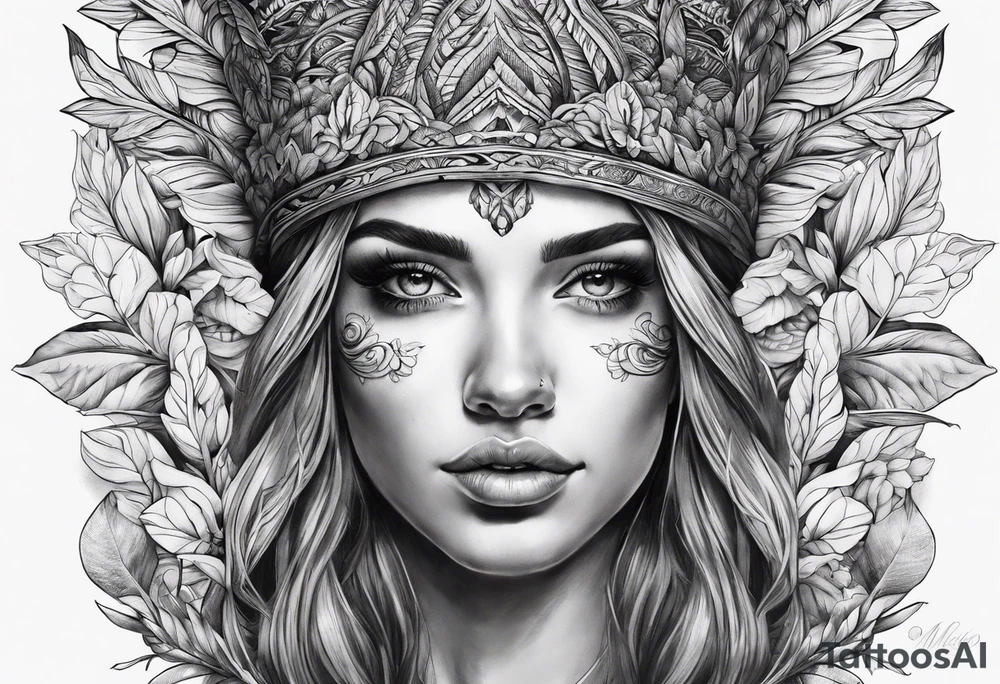 Melro em cima de um ramo tattoo idea