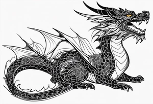 Dragon tattoo idea