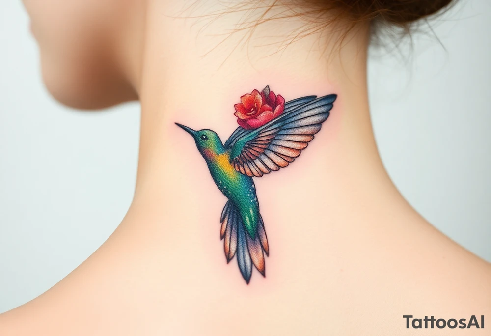 Humming bird tattoo idea