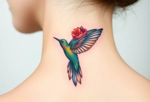 Humming bird tattoo idea