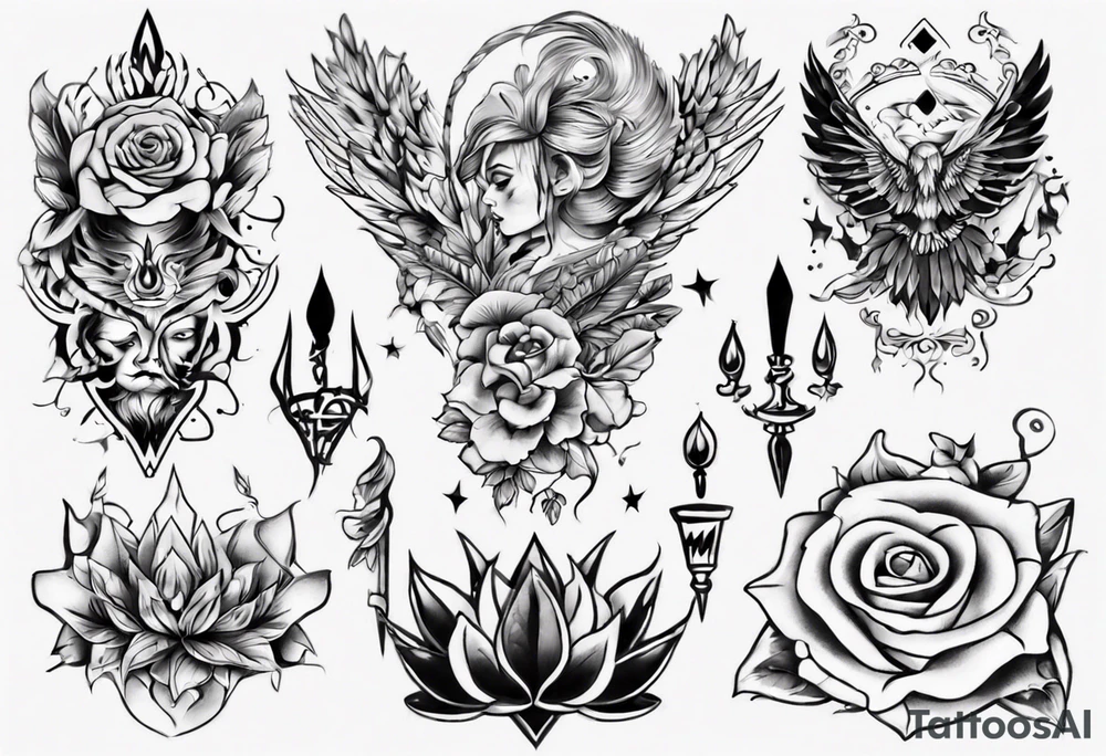 На всю руку tattoo idea