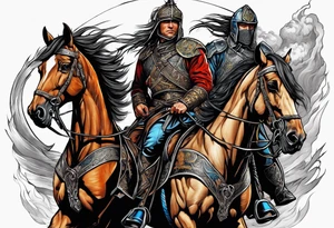 War horsemen tattoo idea