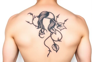 Poison ivy from batman sketch style tattoo idea