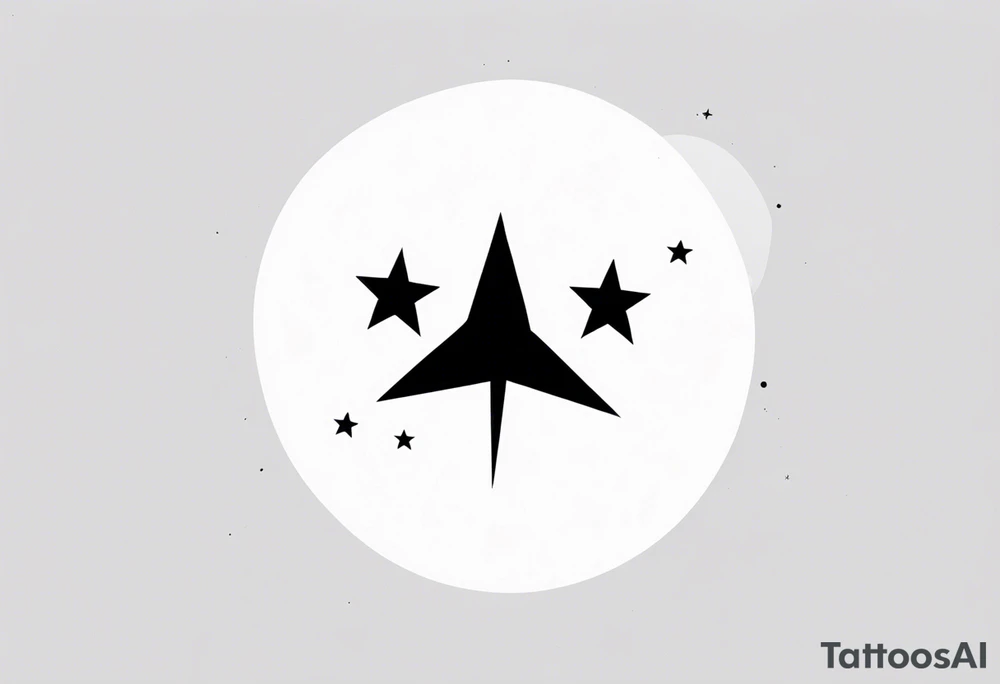 minimalist 11:11 with 2 stars tattoo idea