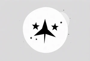 minimalist 11:11 with 2 stars tattoo idea
