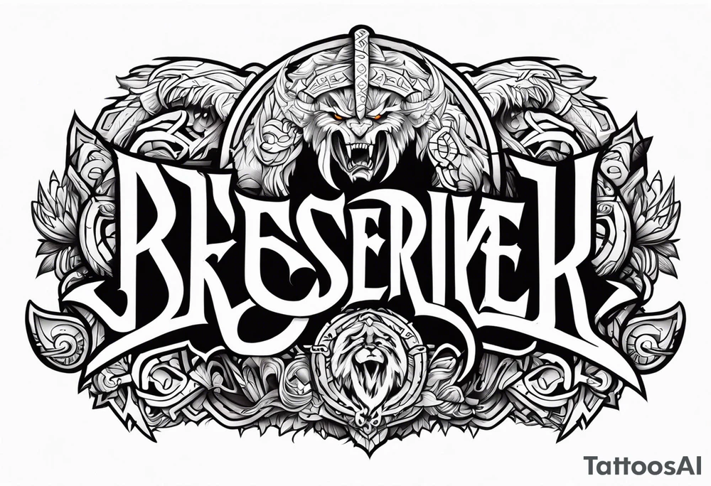 valhalla berserker tattoo idea