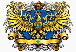 coat of arms of Ukraine tattoo idea