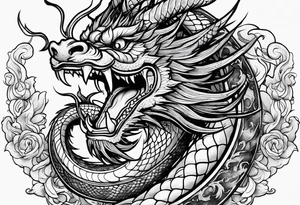 Chinese dragon tattoo idea