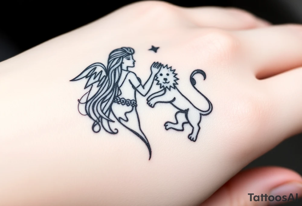 Virgo in love with Leo tattoo idea