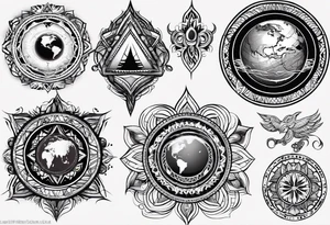 earth tattoo idea