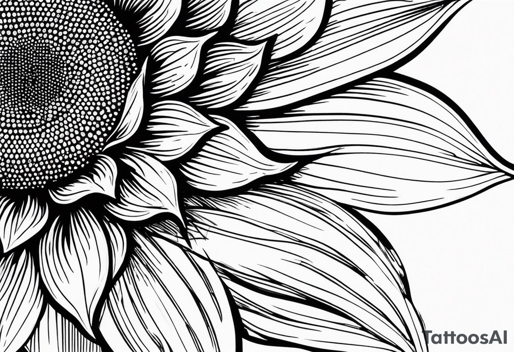Sunflower for a male tattoo tattoo idea