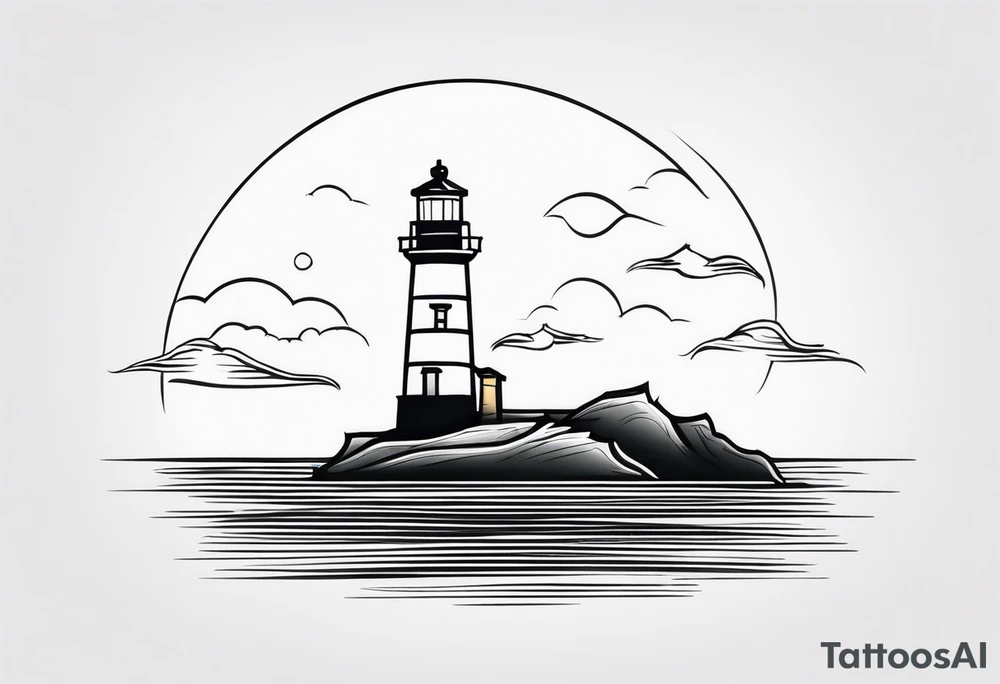 Lighthouse tattoo idea