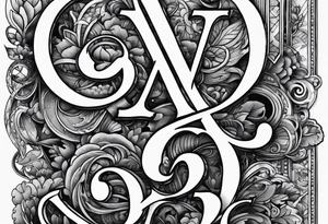 the word proof in bold text with a sad effect tattoo idea