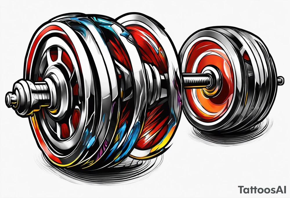 Barbell tattoo idea