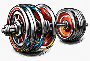Barbell tattoo idea