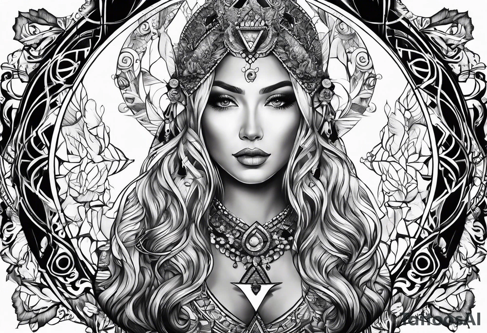 The embodiment of balance tattoo idea