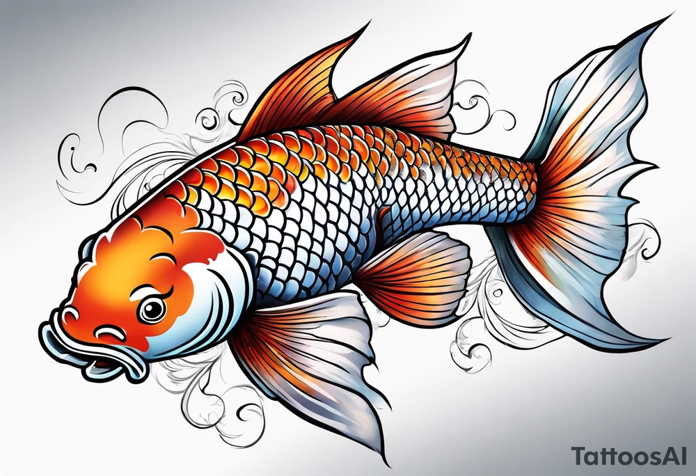 Koi fish tattoo idea