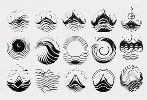 God is in the soundwaves, clean, small tattoo idea