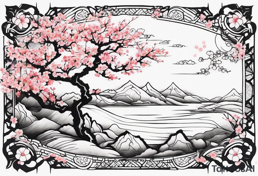 sakura tattoo idea