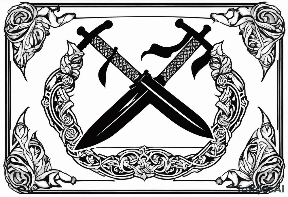 Valhalla shield sword 
axe steps tattoo idea