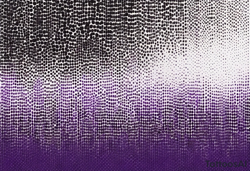coding purple and black tattoo idea