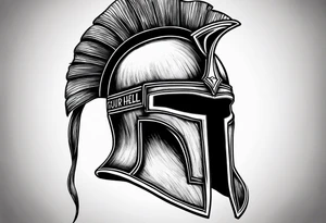 If your going thru hell keep going quote from Winston Churchill, wrapped around a spartan helmet. tattoo idea