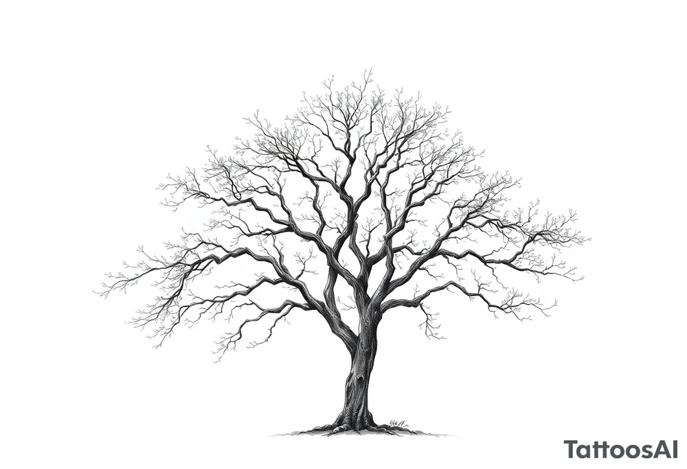 Bäume die nur schattiert sind tattoo idea