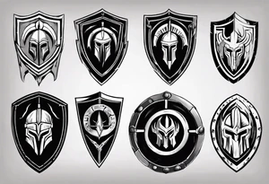 spartan shield tattoo idea