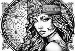 The symbol of Matthias in the bible tattoo idea