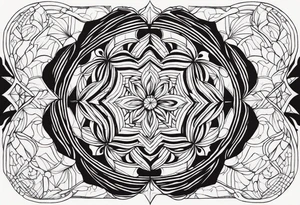 optical illusion tattoo idea