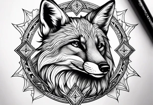 full fox look at the star tattoo idea
