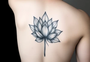 lotus flower frost tattoo idea
