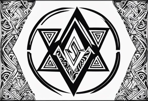 Valhalla sword shield valknut shield tattoo idea