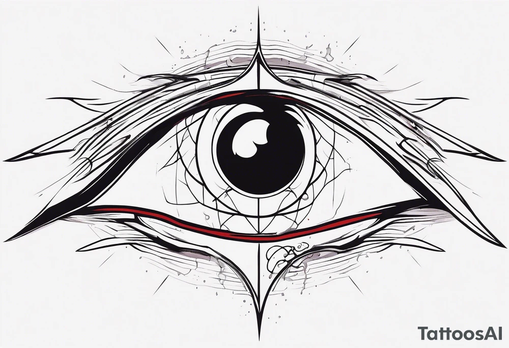 Alucard's eye bleeding tattoo in Hellsing tattoo idea