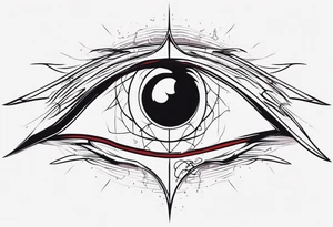 Alucard's eye bleeding tattoo in Hellsing tattoo idea