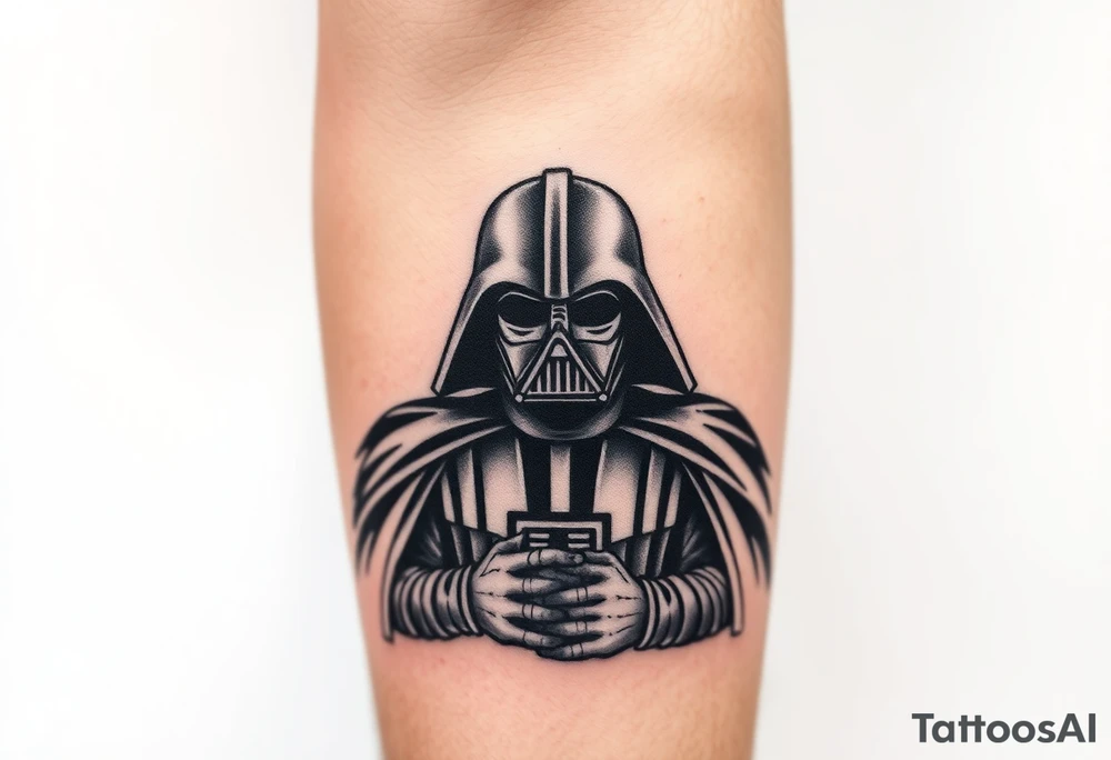Darth Vader king of spades tattoo idea