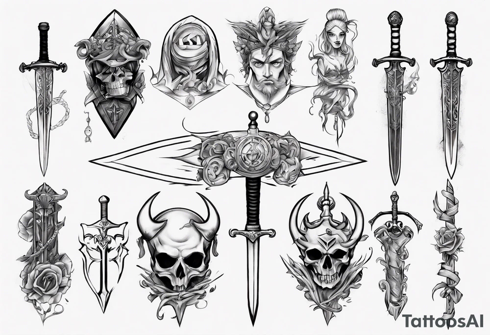 13 and a sword tattoo idea