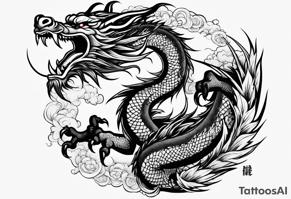 Japanese dragon tattoo idea