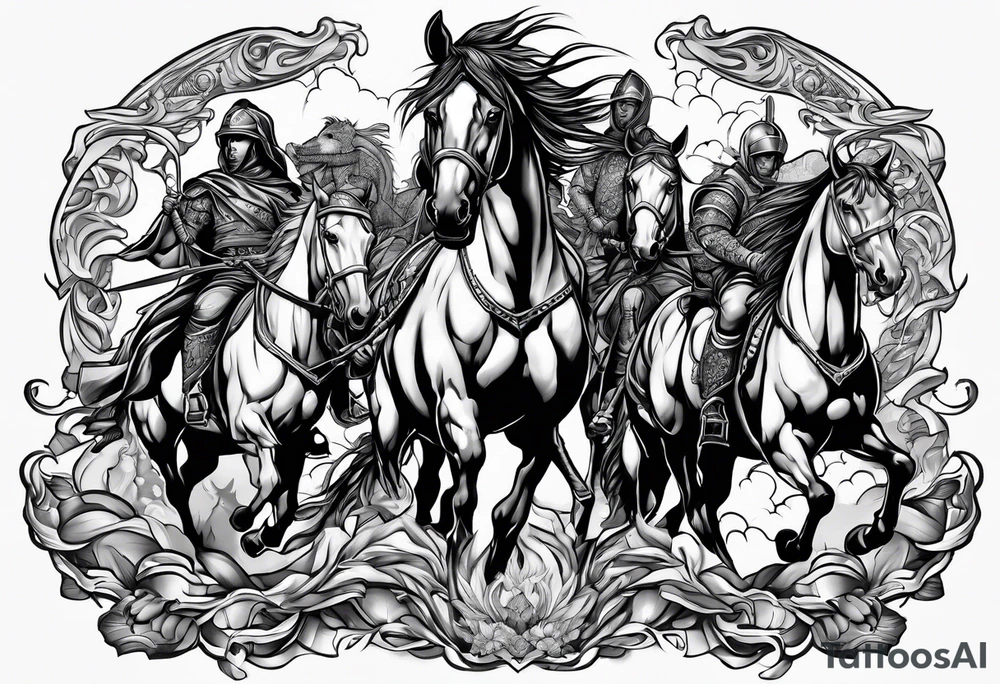 Apocolypse horsemen tattoo idea