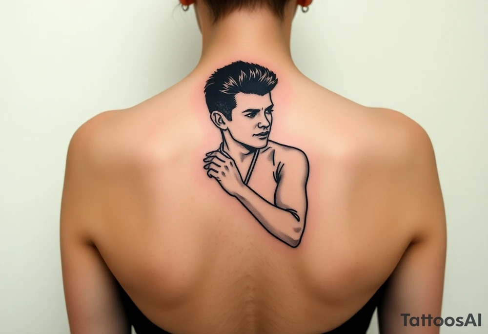 Rick Astley Never Gonna Give You Up Dance Pose tattoo idea