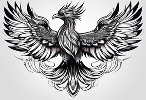 a phoenix symbolizing rebirth tattoo idea