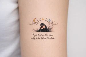 I got lost in the starrs only to be left in the dark tattoo idea
