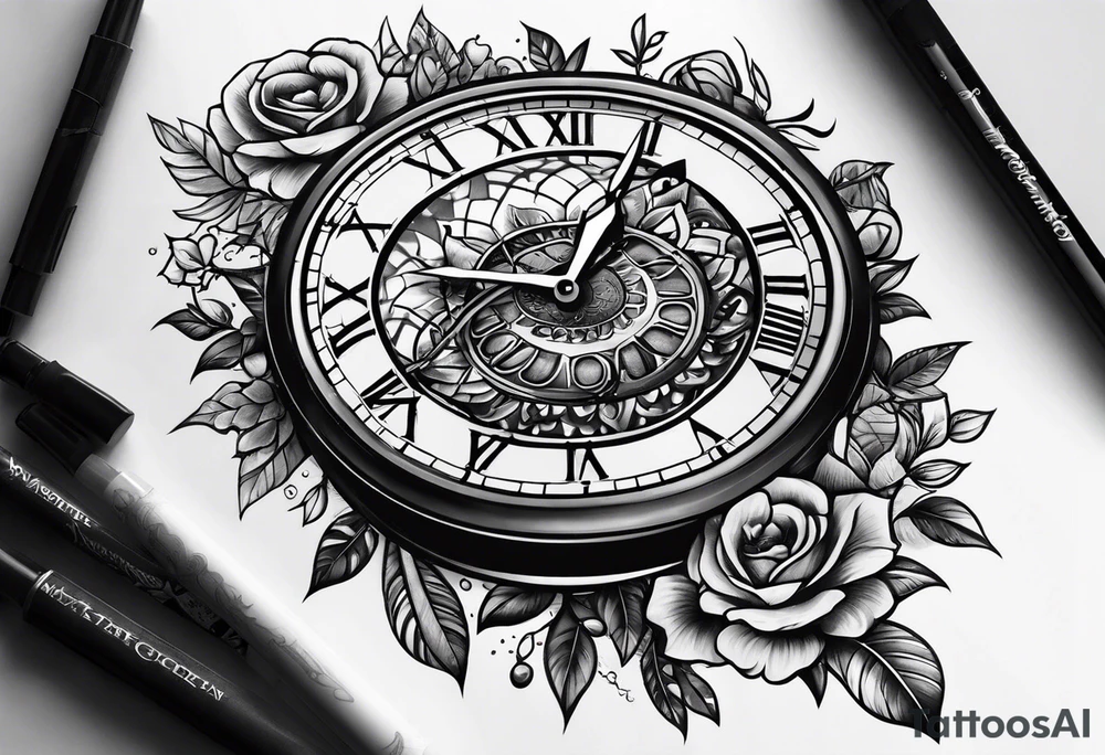 Clock tattoo idea