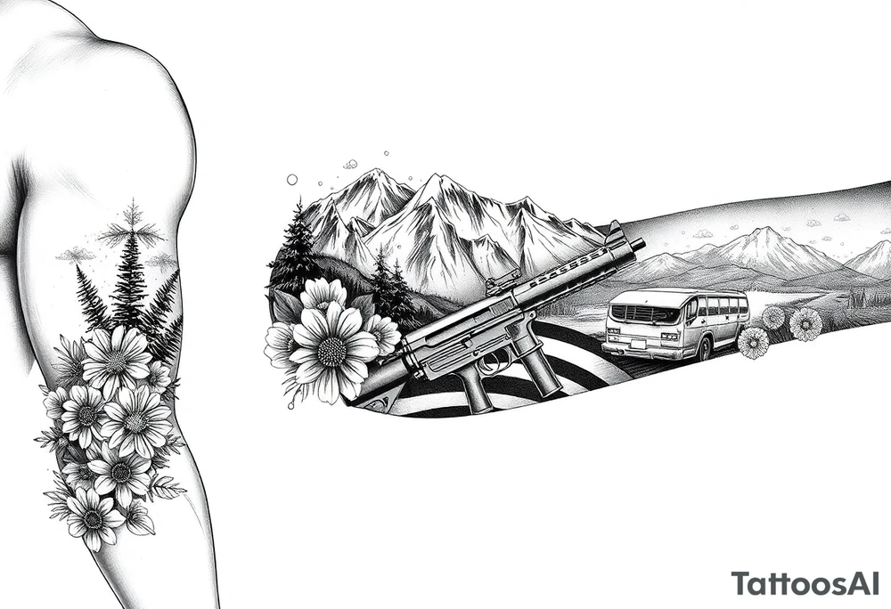 Nature mountains January, November,September, july birth flowers, car parts guns American flag, river eyes tattoo idea